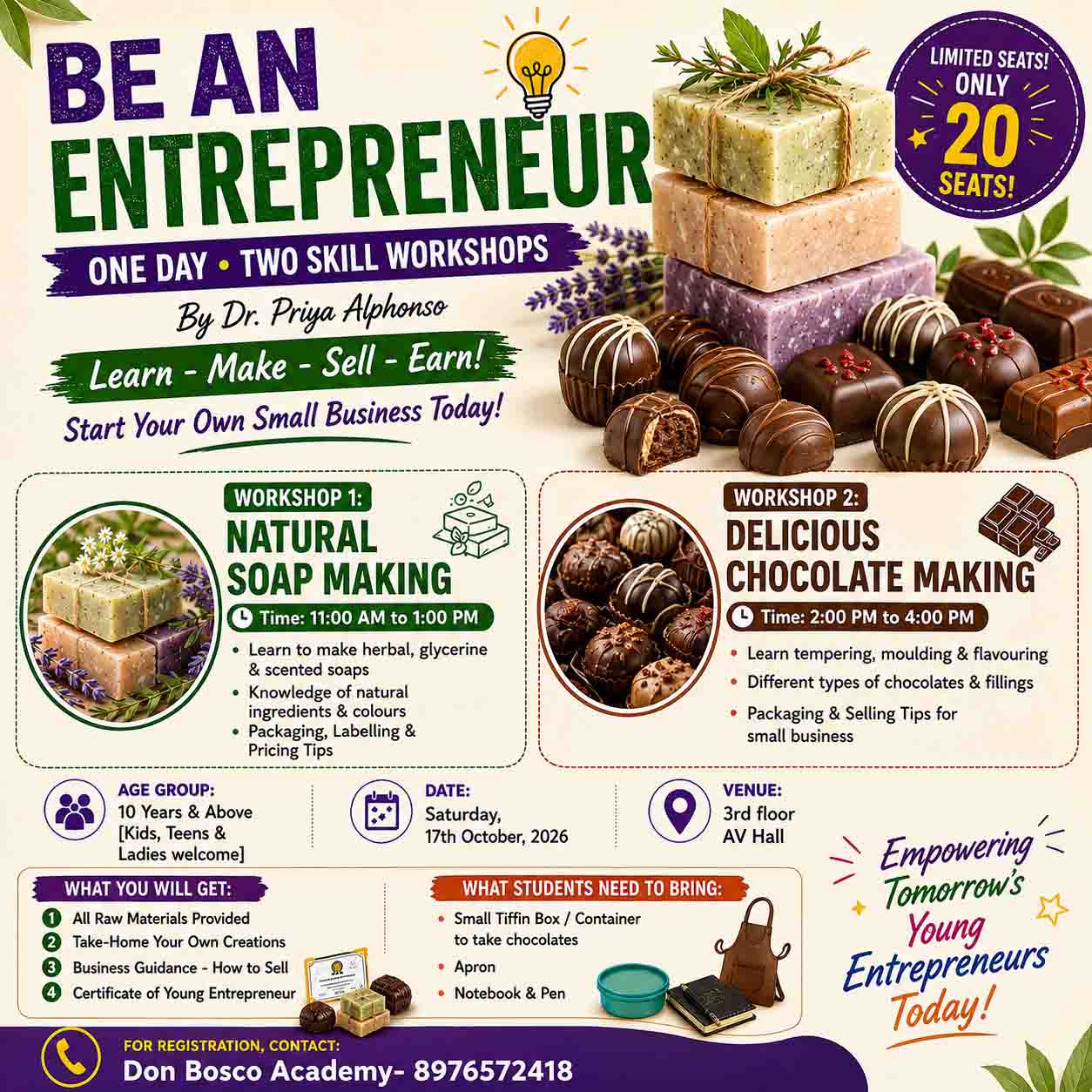 BE AN ENTREPRENEUR